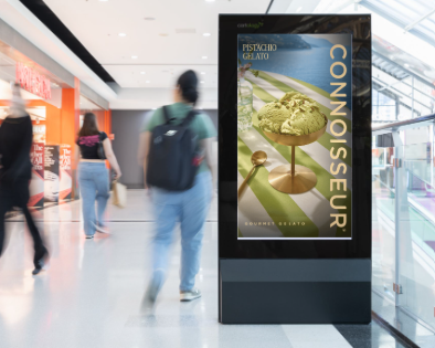 in-aisle advertising floor decal